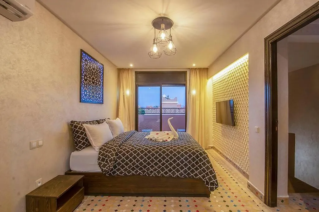 Charmante Villa Azao, Jusqu'A 6 Chambres, Avec Piscine Et Jacuzzi Prives, En Residence Fermee Marrakesh