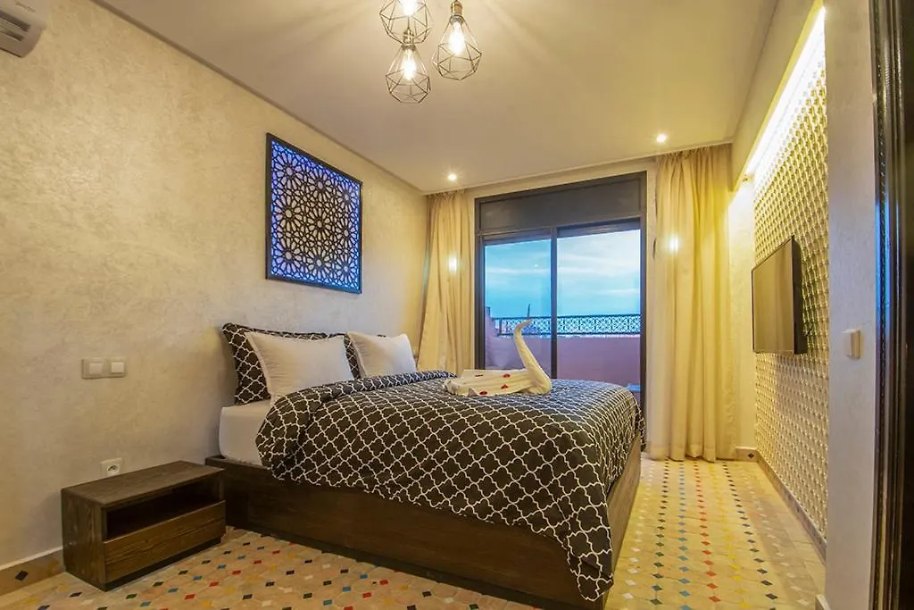 Charmante Villa Azao, Jusqu'A 6 Chambres, Avec Piscine Et Jacuzzi Prives, En Residence Fermee Marrakesh 0*,  Morocco