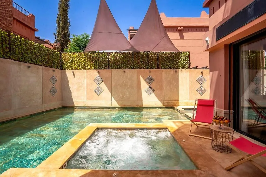 Charmante Villa Azao, Jusqu'A 6 Chambres, Avec Piscine Et Jacuzzi Prives, En Residence Fermee Marrakesh