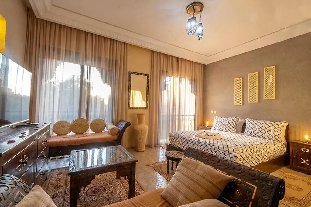 Charmante Villa Azao, Jusqu'A 6 Chambres, Avec Piscine Et Jacuzzi Prives, En Residence Fermee Marrakesh Morocco