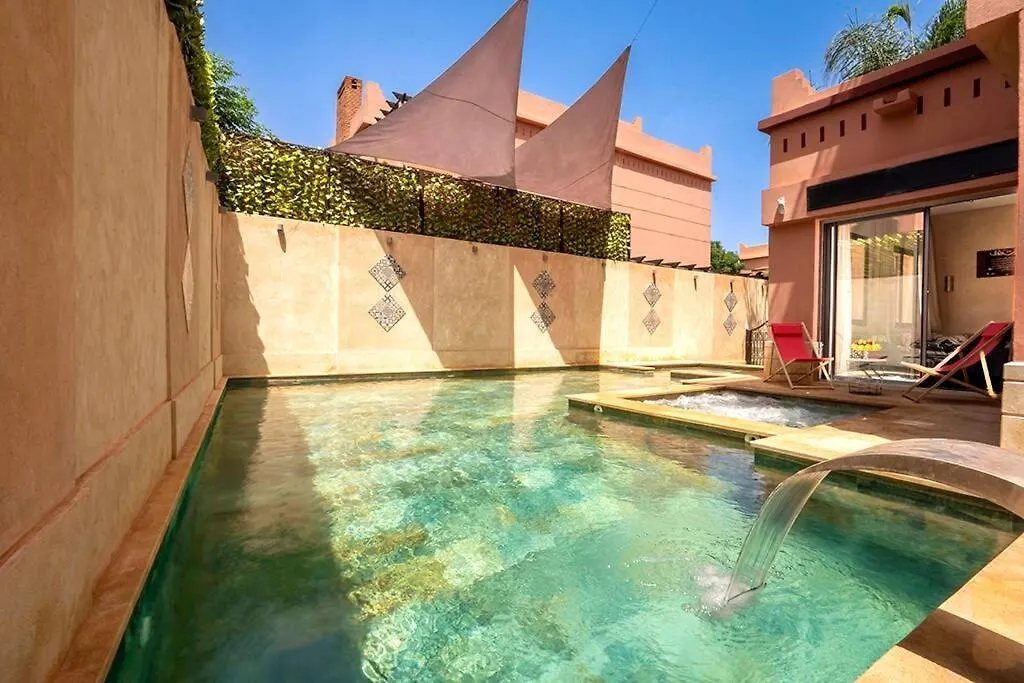 Charmante Villa Azao, Jusqu'A 6 Chambres, Avec Piscine Et Jacuzzi Prives, En Residence Fermee Marrakesh