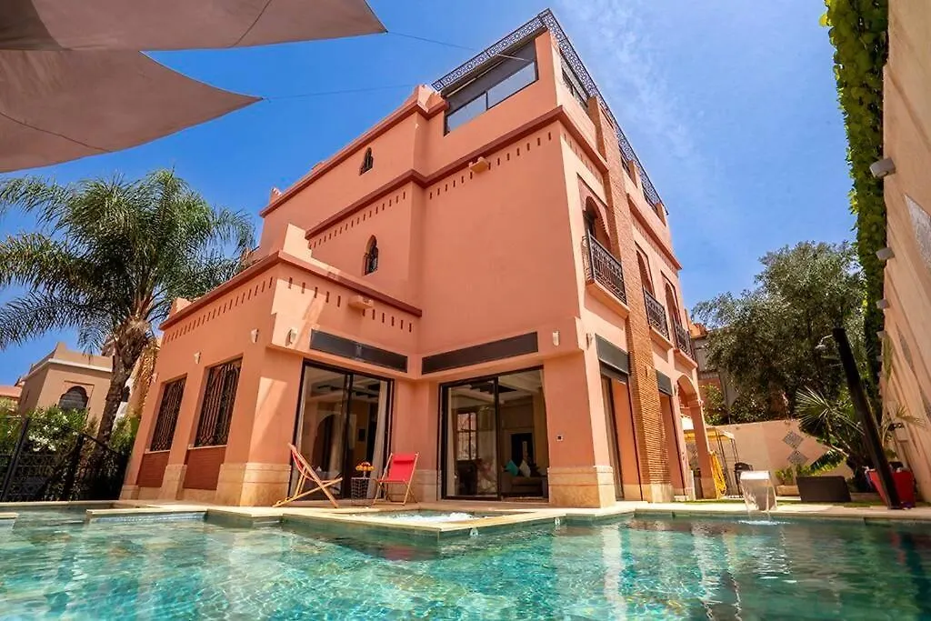 Charmante Villa Azao, Jusqu'A 6 Chambres, Avec Piscine Et Jacuzzi Prives, En Residence Fermee Marrakesh