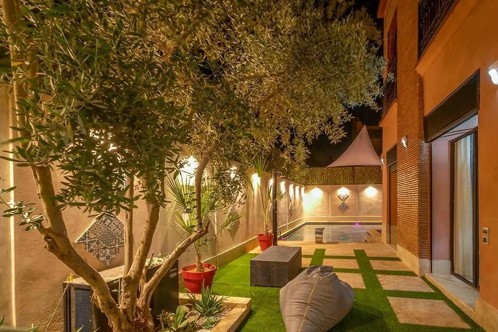 Charmante Villa Azao, Jusqu'A 6 Chambres, Avec Piscine Et Jacuzzi Prives, En Residence Fermee Marrakesh Maroc